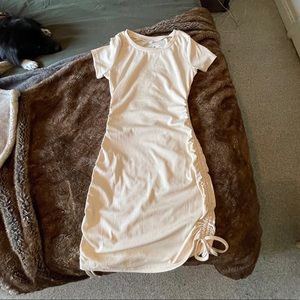 Ruched side bodycon dress